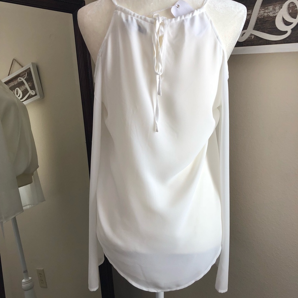 Clearance 🎉Naked Zebra White Off The shoulder - Picture 8 of 8